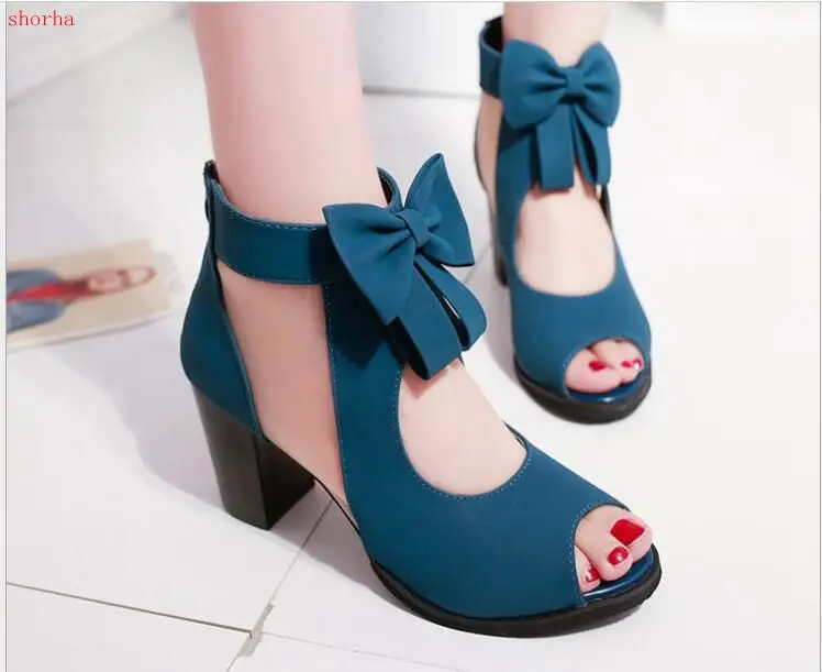 

New fashion Women shoes bowknot high Heel zipper Sandals Summer New High Heel Shoes Fashion Mesh fashion women sandals