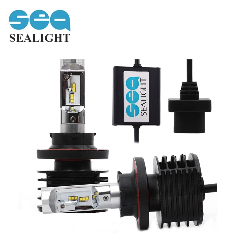 SEALIGHT H13 Led Hi Lo Beam Car Headlight 90w 12000LM 6000K Xenon White Auto CarLamp Fog