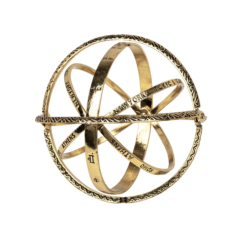 Модный астрономический браслет с шариком для женщин, браслет для любимой пары, браслеты для открытия, ювелирные изделия в космическом мире - Окраска металла: Gold