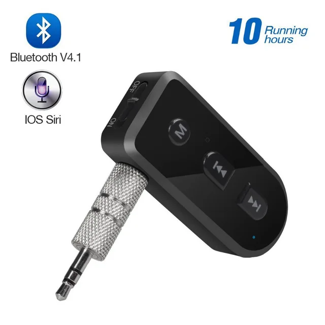Kopen 3.5mm Bluetooth Ontvanger Draadloze Audio Bluetooth Aux Adapter Muziek Ontvanger Ondersteuning IOS siri Voor iphone Ipad Hoofdtelefoon A1