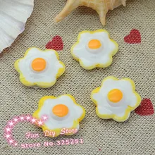 Смола Имитация омлет плоской задней для украшения 16 мм 50 шт
