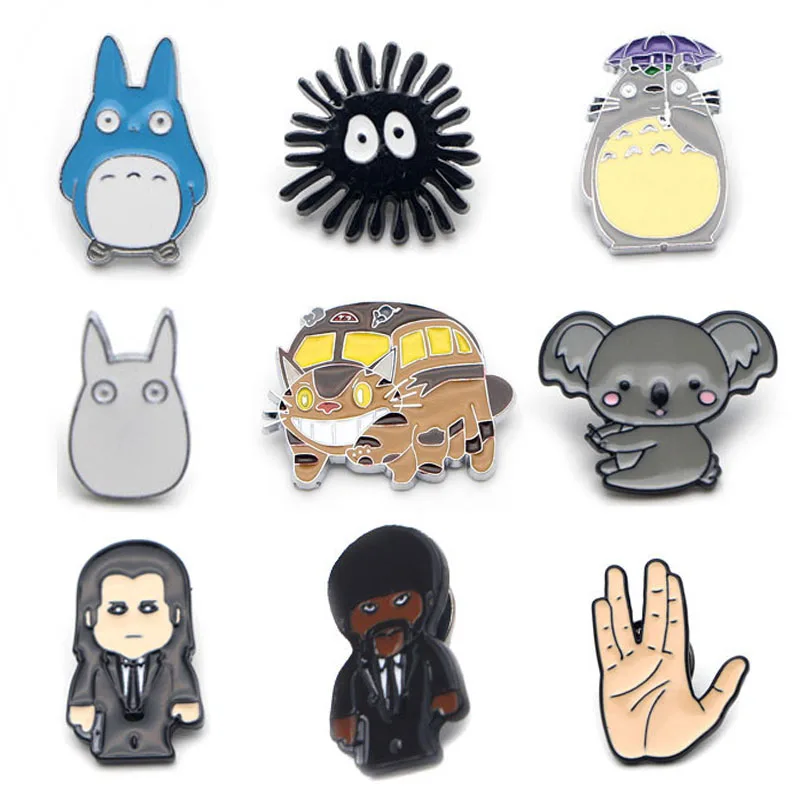 

V132 the Film Spirited Away Metal Enamel Pins and Brooches Fashion Lapel Pin Backpack Bags Badge Collection Gifts