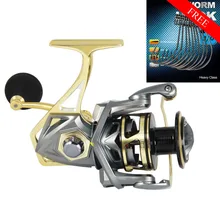 Рыболовная спиннинговая Рыболовная катушка для рыбалки, мечта шмеля, серия 2500-5000, 5,2: 1, 10BB, катушка для морской рыбалки, катушка для ловли карпа и бесплатный крючок под червя