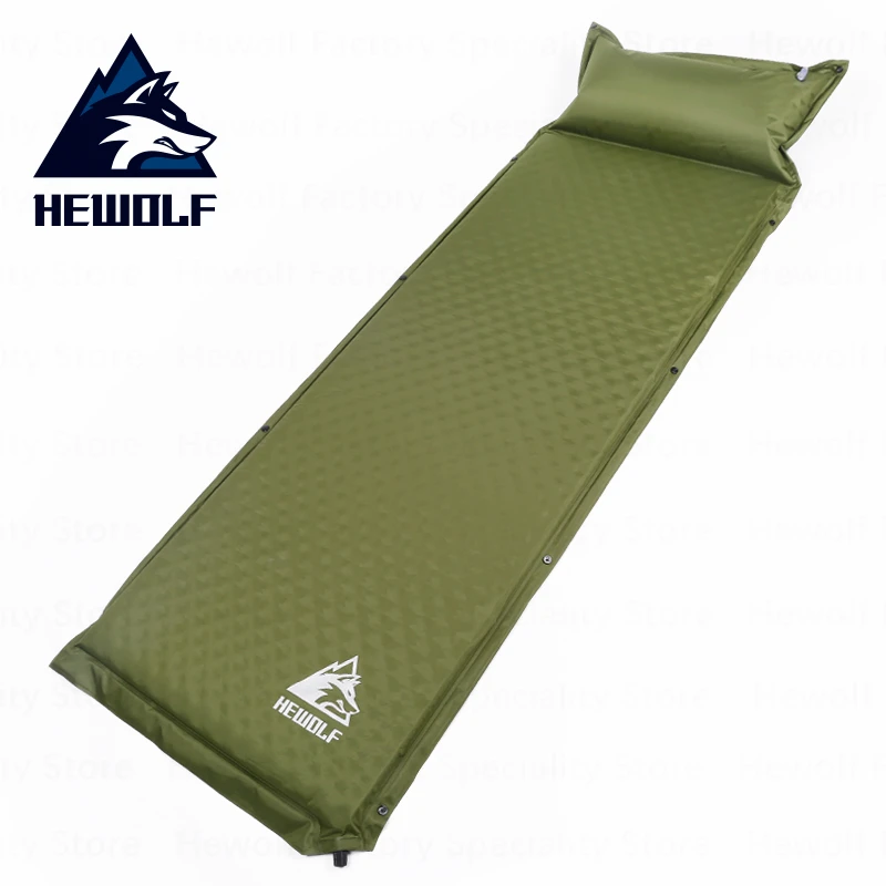 

Hewolf Automatic Inflatable Camping Mat 1 Person Foldable Splicing Tent Mat Outdoor Dampproof Breathable Outdoor Camping Mat