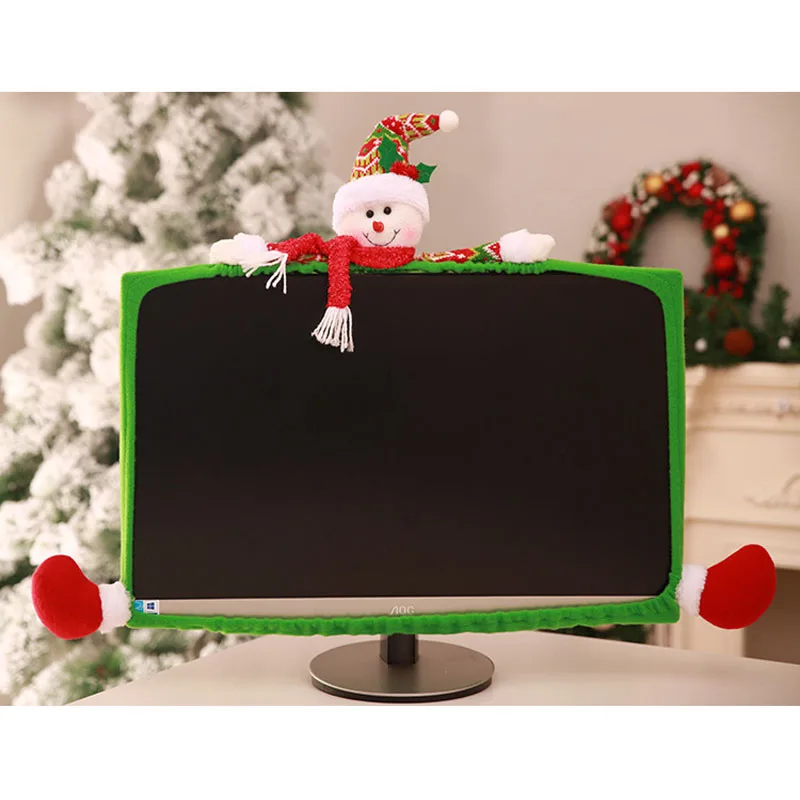 

Christmas decoration products stereoscopic cartoon computer sets non-woven computer decoration