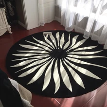 Китайский Континентальный Американский Круглый ковер Гостиная Кофе Таблица Спальня кабинет компьютерный стул висит корзина ковер