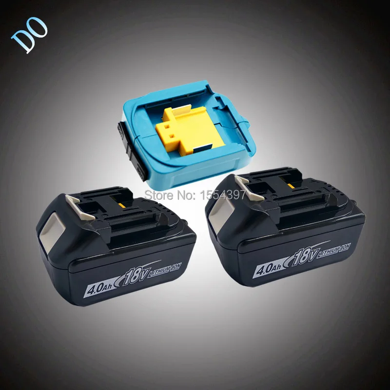 

Replacement for Makita 18V LXT BL1840 4000mAh Rechargeable Li-ion Power Tool Battery with Twin USB Ports Adapter