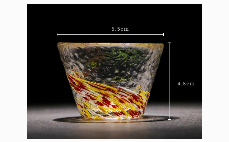 ZAKA Japan Tsugaru technology радужные кристаллы цвет стекла es Cup Art Saka для ликера вина стеклянная чайная чашка Verre Vidro Xicaras мигающая