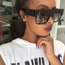 Steampunk Goggles Women Carter Oversized Sunglasses Female Aviator Square Lunette Sun Glasses Luxury Brand Driver Eyeglasses