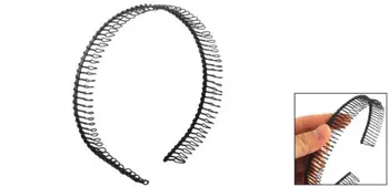 

New Practical Black Metal Teeth Comb Hairband Hair Hoop Headband For Woman