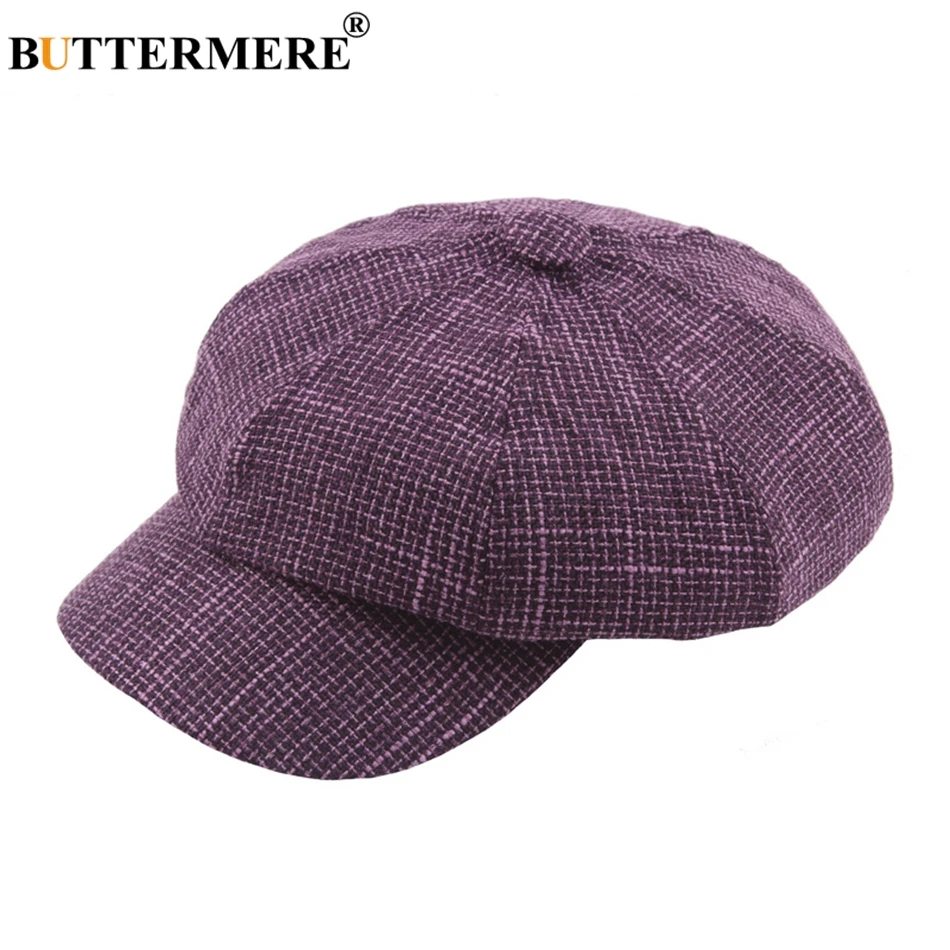 ladies black baker boy hat