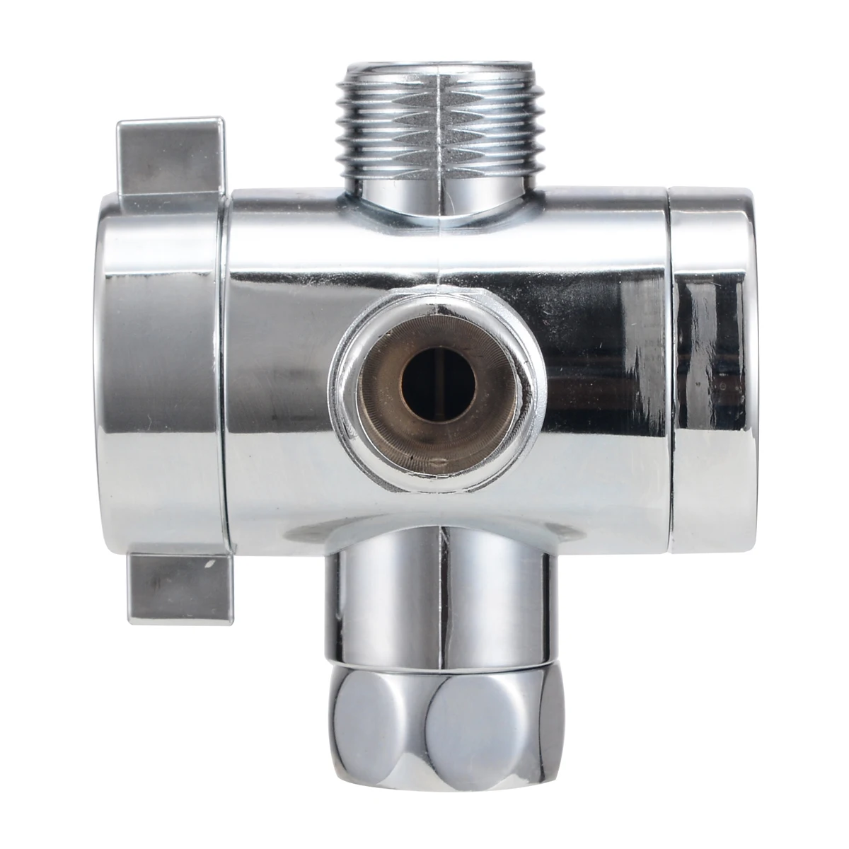 1pc 1/2inch 3 Way T adapter Diverter Bath Arm Mounted Connector Diverter Bath Adjustable Shower Diverter Valve Bathroom Part