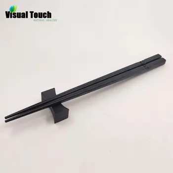 

Visual Touch 1 Pair Cherry Flower Alloy Black Chopsticks Non-Stick Japanese Home Party Sushi Chopsticks