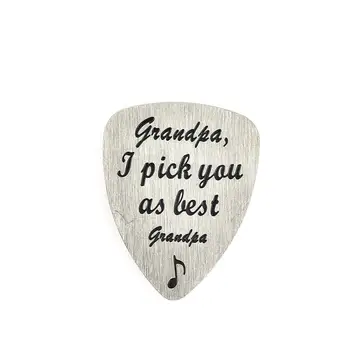 

Stainless Steel Creative Letters Guitar Picks Design Style For Acoustic Electric Guitar Bass Rock Pick Accessories
