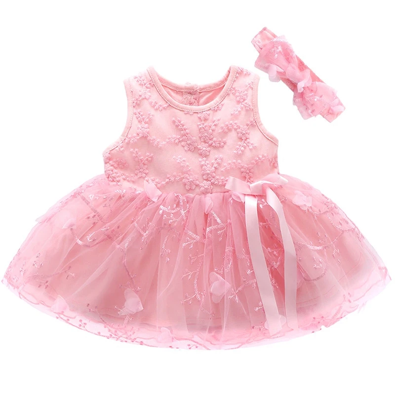 Для новорожденных; платье принцессы для маленьких девочек одежда От 0 до 1 года; Детский наряд для дня Рождения платье с вышивкой из хлопка летнее платье для детей для маленьких девочек