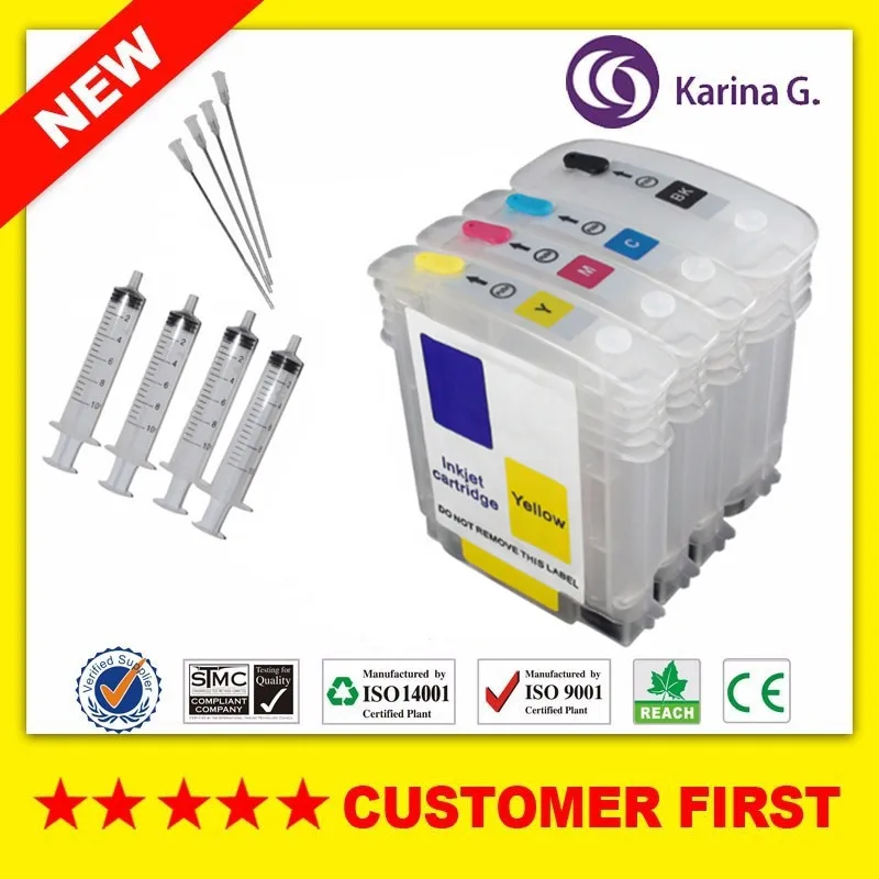 1 Set Refillable For HP82 Empty ink Cartridges suit for HP Designjet