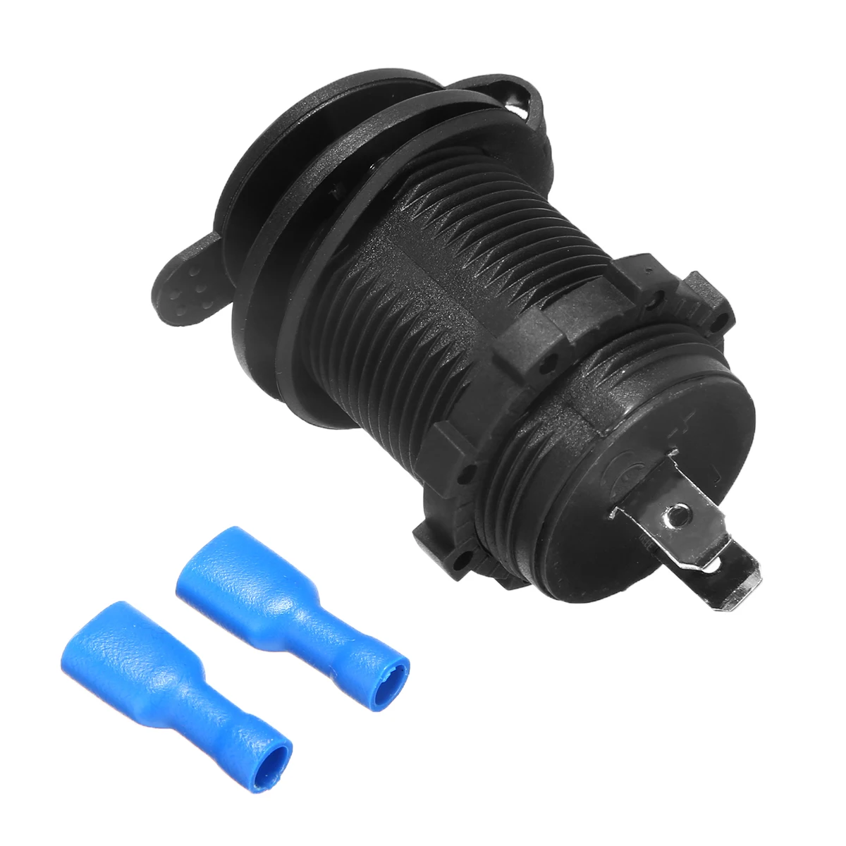 DC 12-24V Car Cigarette Lighter Socket Dual 2 USB Ports Power Adapter Charger Outlet For Auto Truck Boat High Quality Plastic