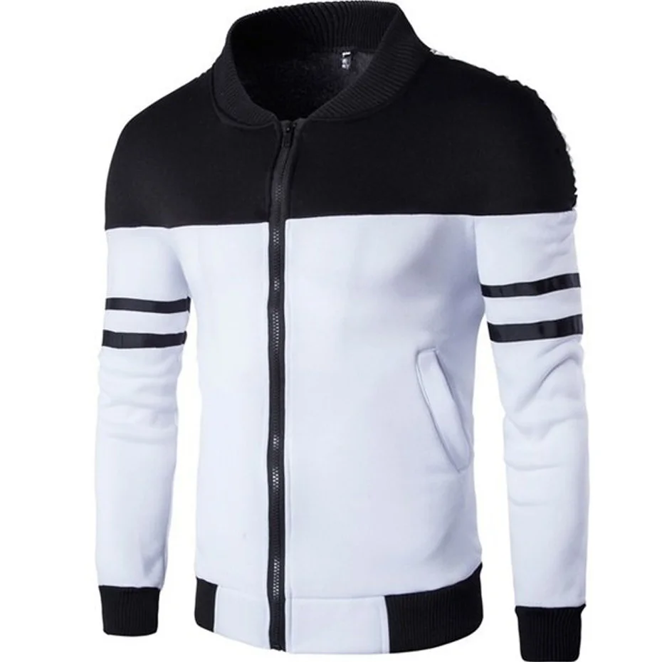 

ZOGAA Men Jacket Coat Slim Fit Casual Outwear Spring Male Fashion Color Block Men Clothinng 2018 Brand New Streetwear