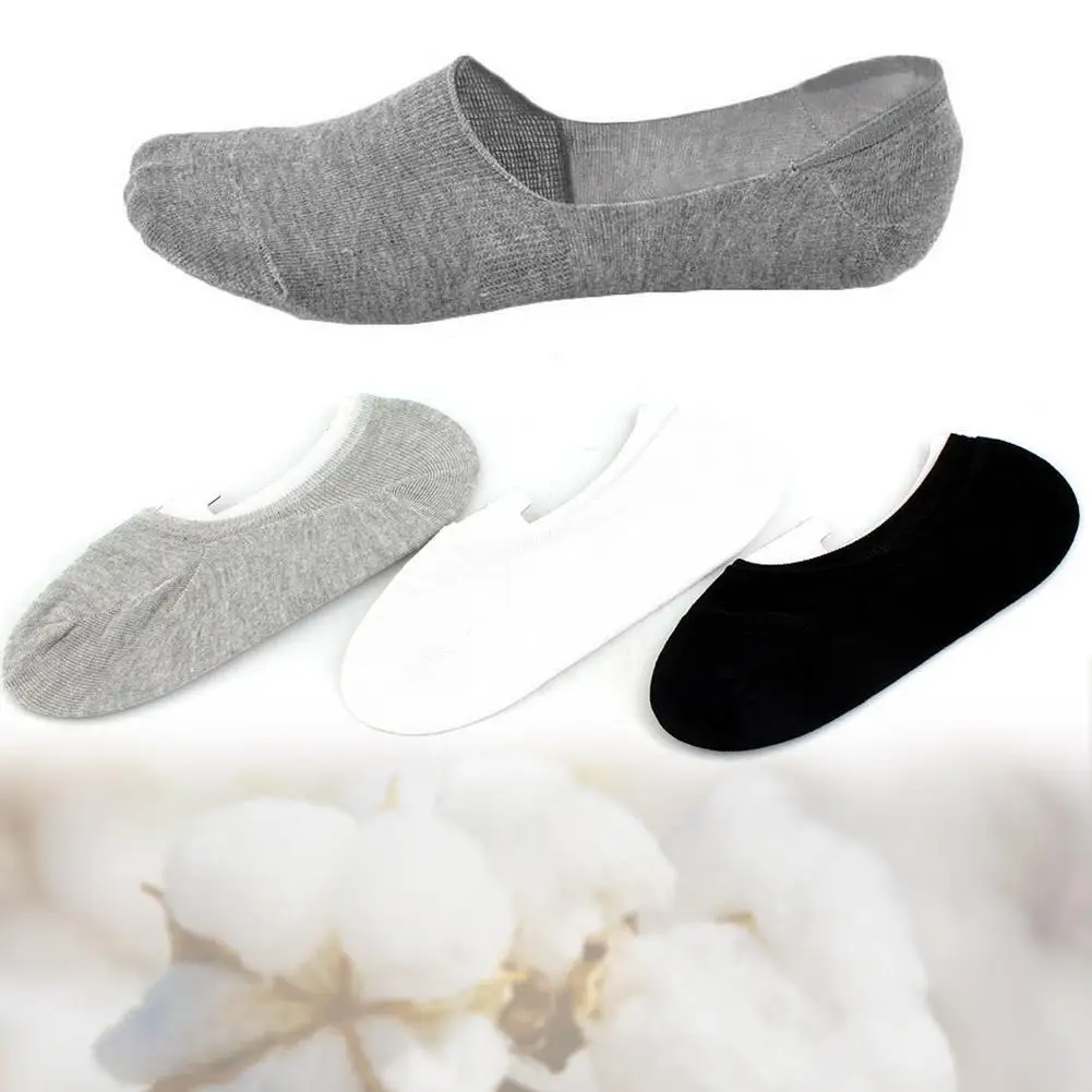 1 Pair Soft invisible socks Low Cut Casual Cotton Loafer Boat Non Slip