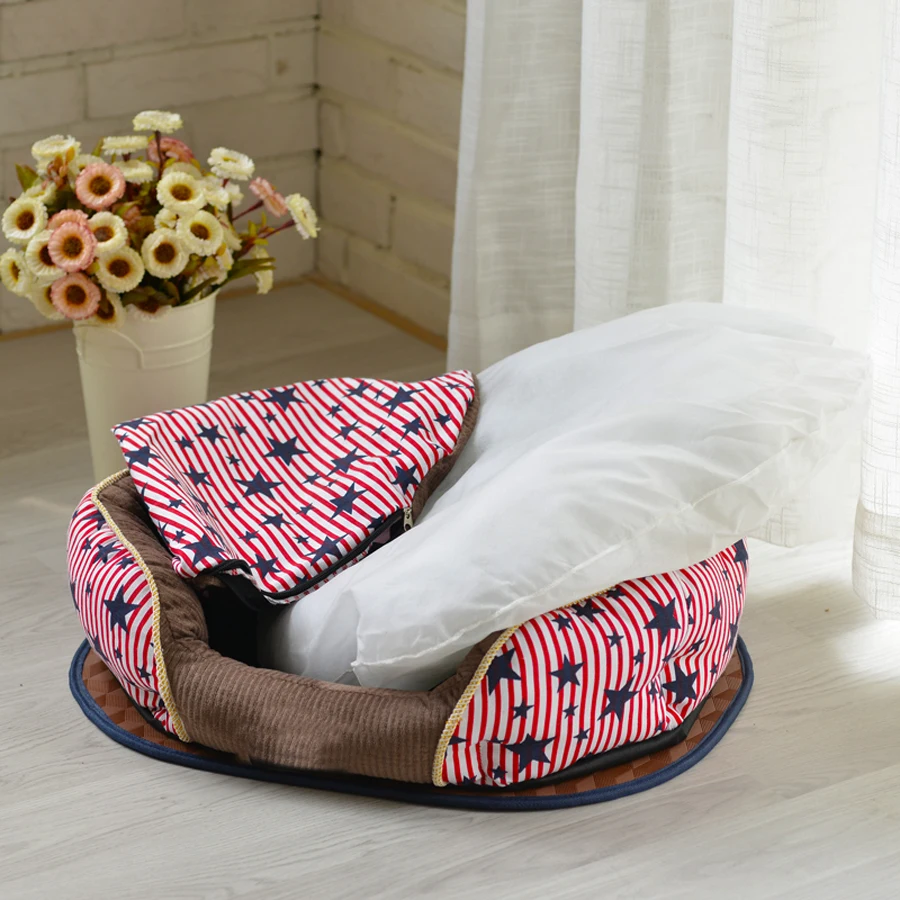 

Pet House Soft Kennel Puppy Bed Cozy Dogs Mats Princess House Dog Pink Casa Para Perro Tents Hondenmand Animal Supplies 50Z1494