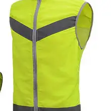 Светоотражающие жилеты, ночной жилет для езды на велосипеде, светоотражающая предупреждающая одежда. Защитная сигнальная Светоотражающая куртка. топы