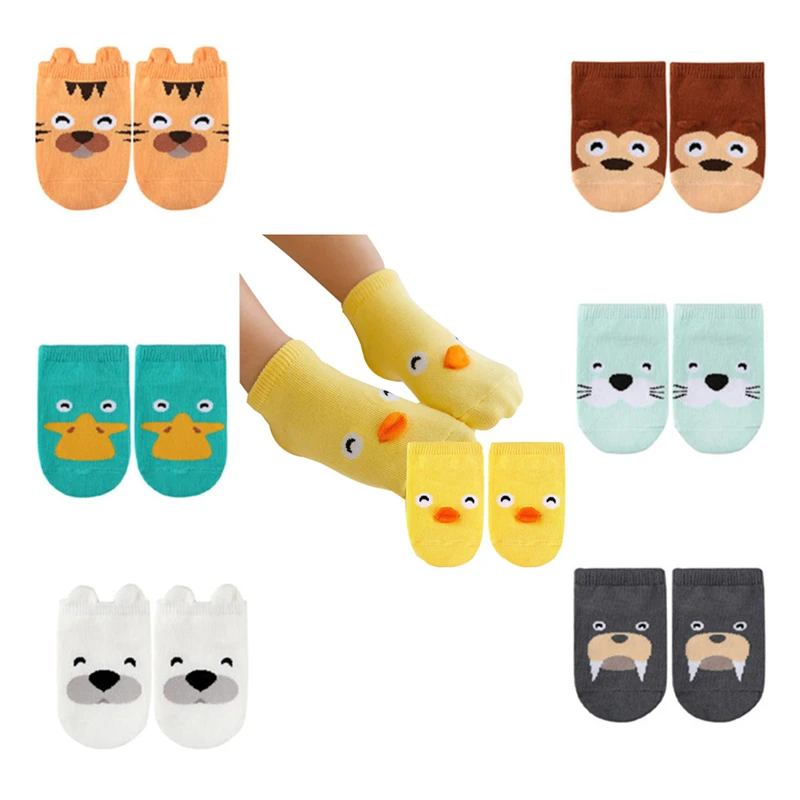 

0-4year Baby Infant Socks Newborn Cotton Boys Girls Cute Cartoon Toddler Anti-slip Socks Newborn Infant Toddlers Girl Sock