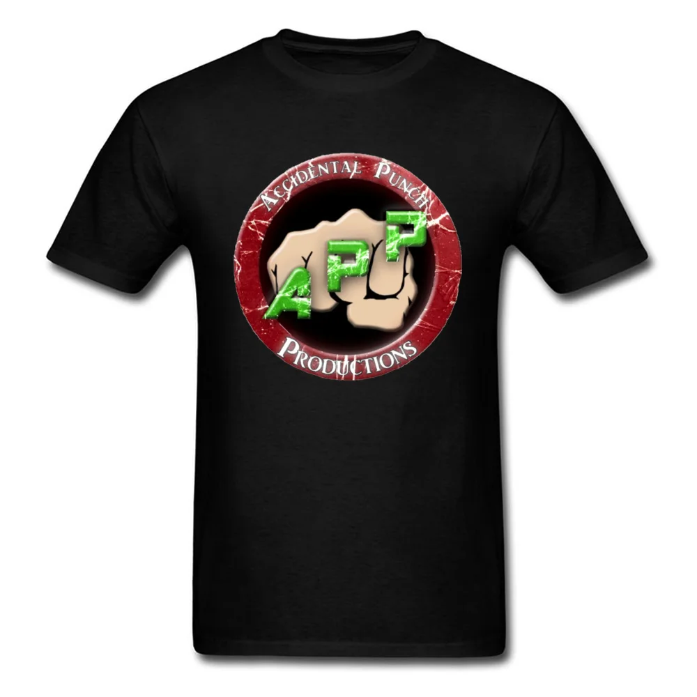 

Lasting Charm Accidental Punch Fabric Round Collar Tops T Shirt Short Sleeve Unique Tee-Shirts Oversized Leisure T Shirt