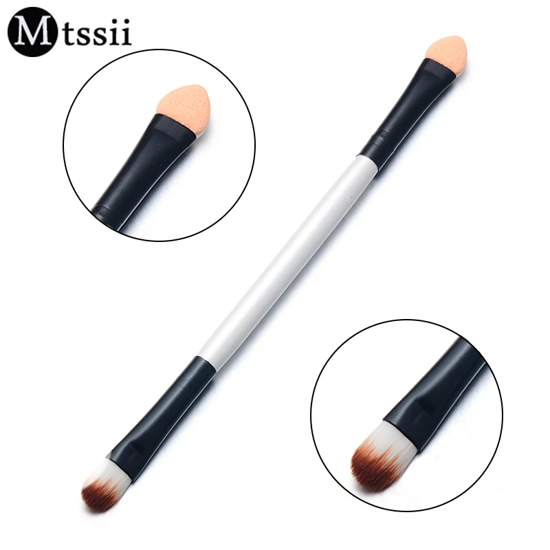 

Mtssii 1pc Make up Brushes Eye Brow Double-ended Eye Liner Makeup Brush Liner Blending Contour Eyebrow Brush Professional Tools