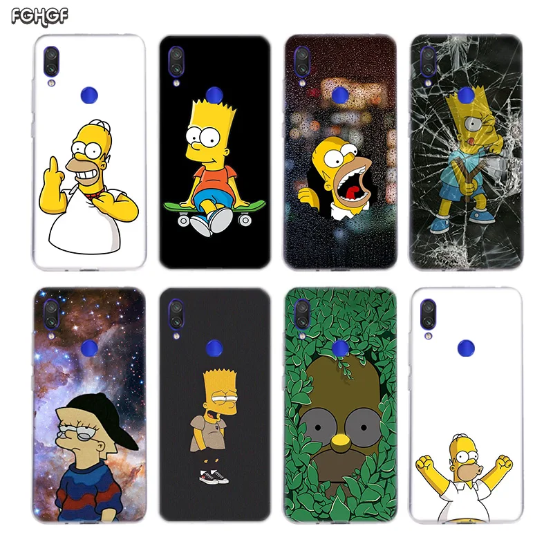 

Homero Simpson Silicone Case For Xiaomi Redmi Y3 S2 Y2 Note 7 6 5 Pro 4 4X 5A 6A Pocophone F1 Mi 8 A2 lite 9 A1 Cover Coque
