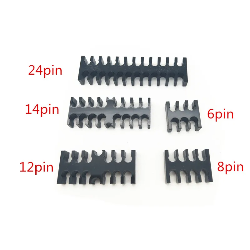  Black Acrylic Cable Combs for 3mm cables 2pcs+1pc free