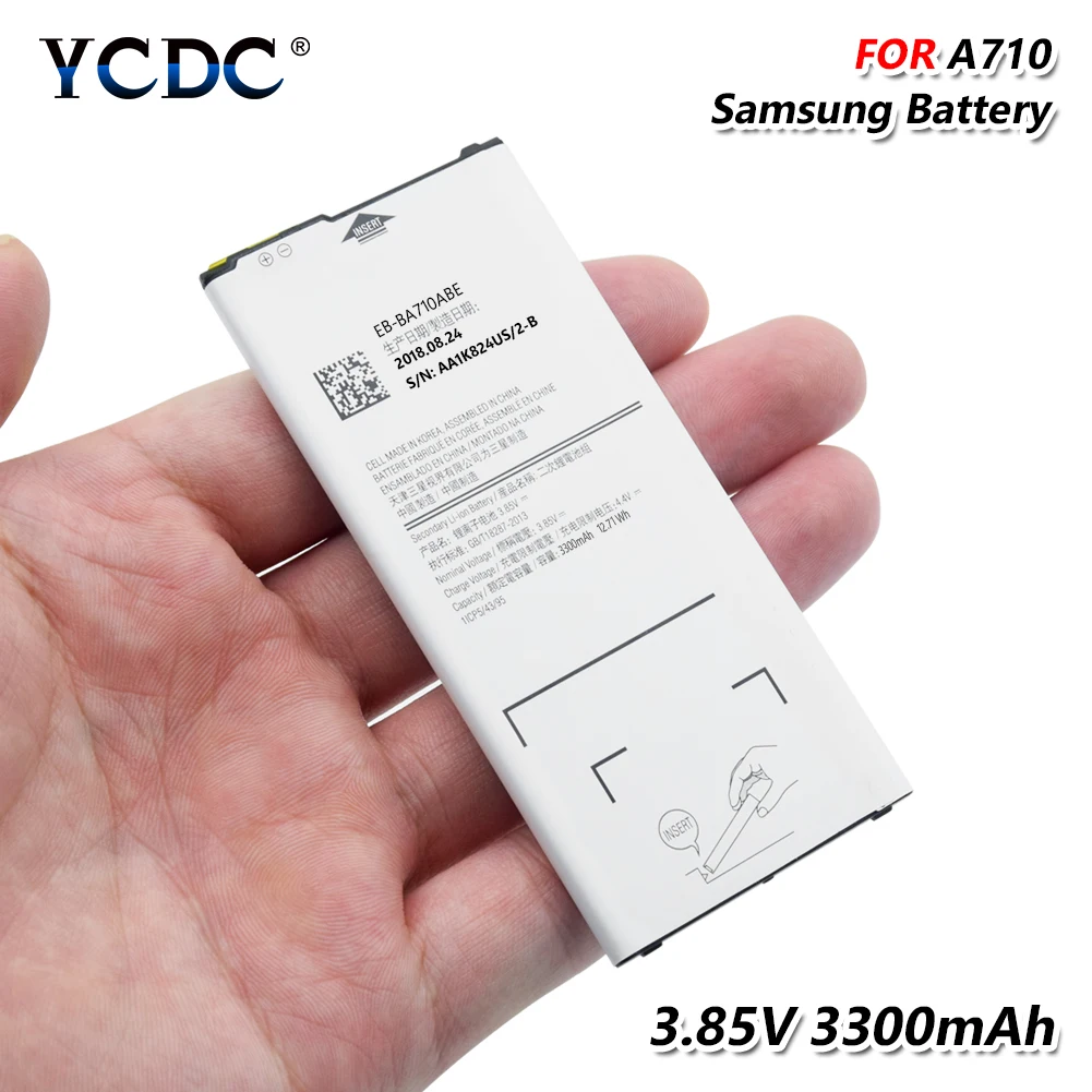 Литиевая батарея для Samsung Galaxy A7 2016 A7100 A710 A7109 A710F|Аккумуляторы мобильных телефонов|