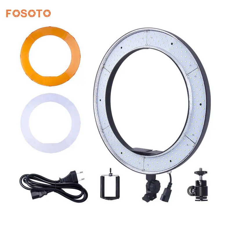 

fosoto RL-188 Photographic Lighting 55W 5500K 240 LED Dimmable Photography Ring Light Lamp For Camera Photo Studio Phone Video