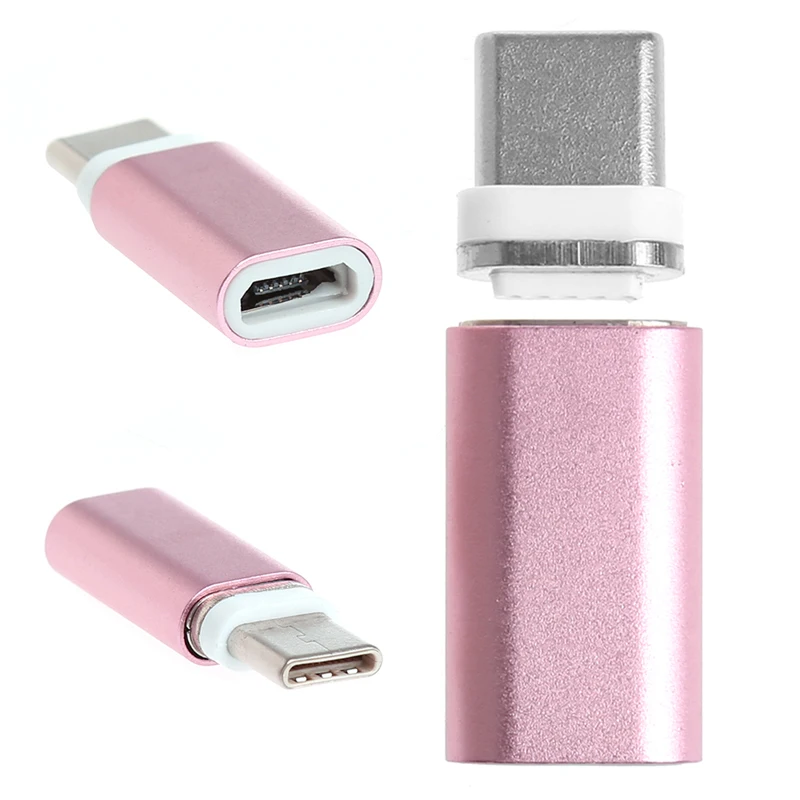 

Magnetic Micro USB Female to Type C Male Charger Converter For Android