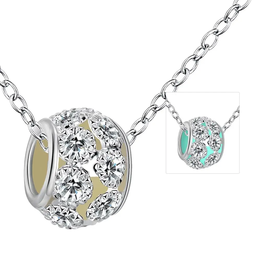 

Ins luminous series Fashion Hot Round Beads Luminous Necklace Birthday party wedding gift Fashion girl