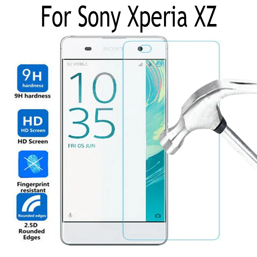

For Sony Xperia XZ Tempered Glass Cover Screen Protector For Sony Xperia X Z F8332 F8331 F 8332 Protective Film Case 2,5D