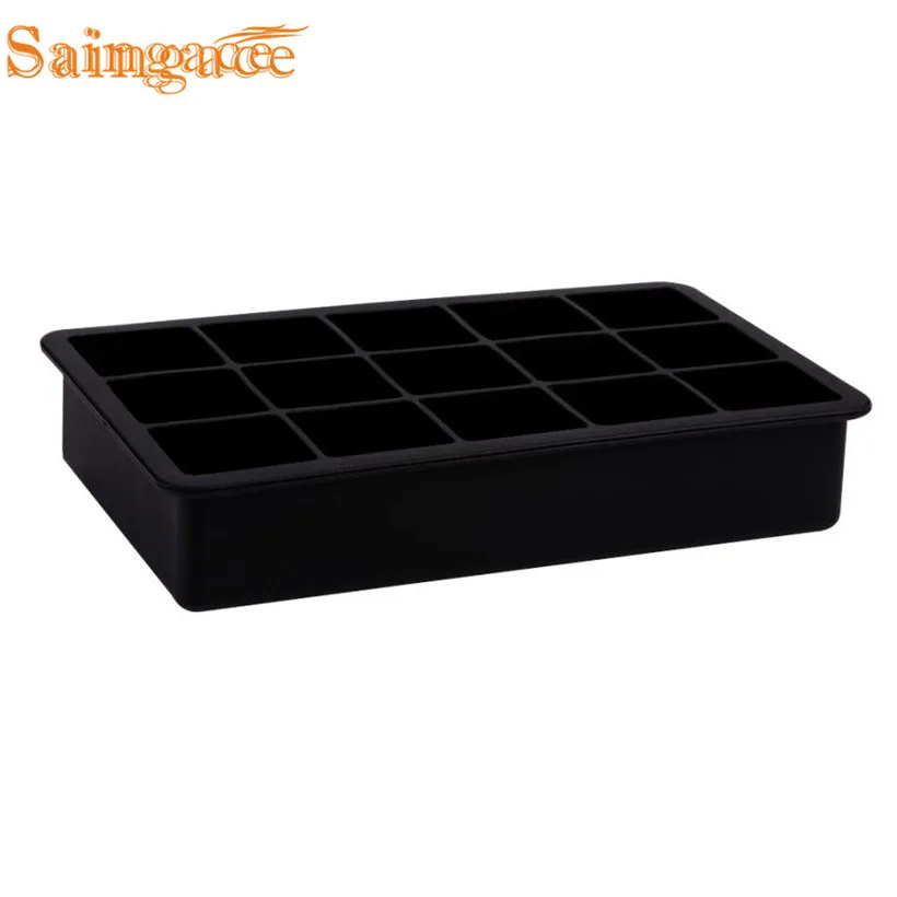 

2018 15-Cavity Large Silicone Drink Ice Cube Pudding Jelly Soap Mold Mould nmuffa del gelato moule de creme glaceemolde del