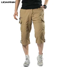 Мужские брюки-Карго повседневные свободные брюки до середины икры стиль сафари colors разноцветные рабочие Брюки с карманами летняя уличная одежда 903-A639