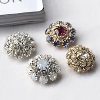 New Hot Sale Diamond Rhinestone Crystal Cluster Button DIY Scrapbooking Craft button clothes decoration diy accessories 1