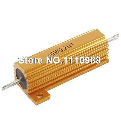 Проволочный резистор с винтовым креплением 50 Вт 0 2 Ом|screw screw|aluminium screwresistor 0.2 |