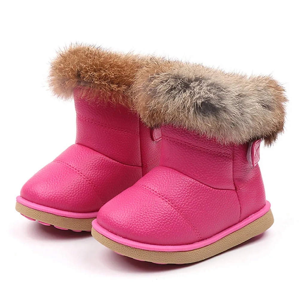 Лидер продаж; детская обувь; зимние ботинки; Детские кожаные зимние ботинки для маленьких мальчиков и девочек; теплая зимняя обувь; ботинки для маленьких детей