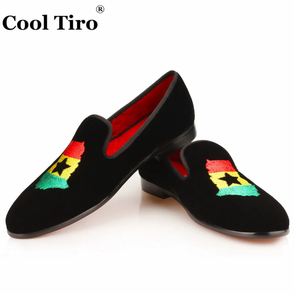 Velvet Slippers Loafers Embroidery (5)