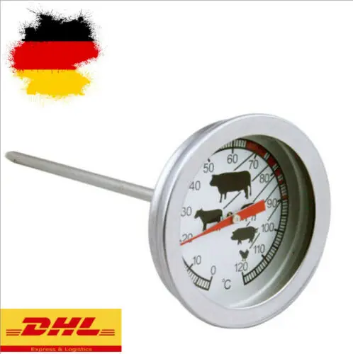 Hot Stainless Steel Instant Read Probe Thermometer BBQ Food Cooking Meat Gauge Oven Thermometers Grill Kitchen Supply | Дом и сад