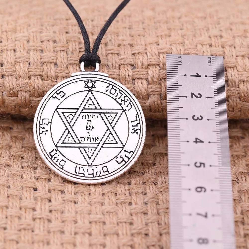 Teamer Excelsior Pentacle of Mars ожерелье талисман религиозная звезда круглая подвеска и Wicca