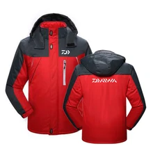 Одежда для рыбалки DAIWA, зимняя Флисовая теплая водонепроницаемая куртка для рыбалки, мужская одежда размера плюс, Спортивная плотная Куртка для рыбалки