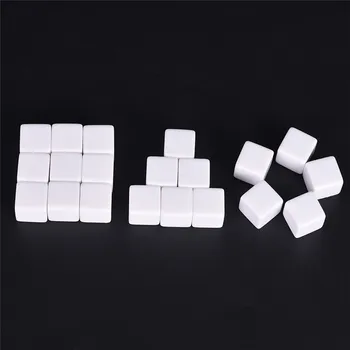

new arrival 10Pcs/Lot Standard Six Sided Square Corner Die White 16mm Gaming Dice For Birthday Parties Other Game Accessories