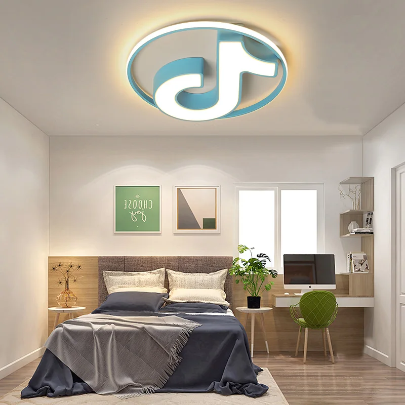 

Round note ceiling lights Children's room ceiling lamp creative fashion cartoon lamp bedroom lamp boy girl room style AP8071402