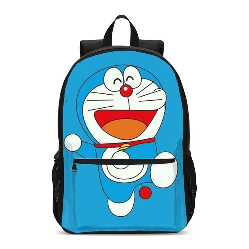 Новые школьные сумки 3D принты Doraemon школьный рюкзак для девочек мальчиков ортопедический школьный рюкзак рюкзаки Детский Школьный рюкзак Прямая - Цвет: Серый