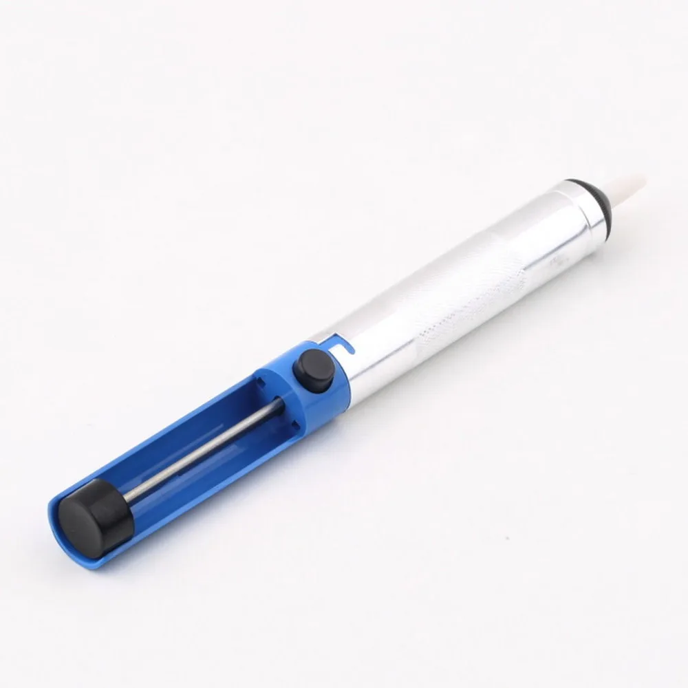 1 шт. Алюминиевый припой припоя насос инструмент ручка синий удаление устройство Вакуумный паяльник Распайка для мощной функции