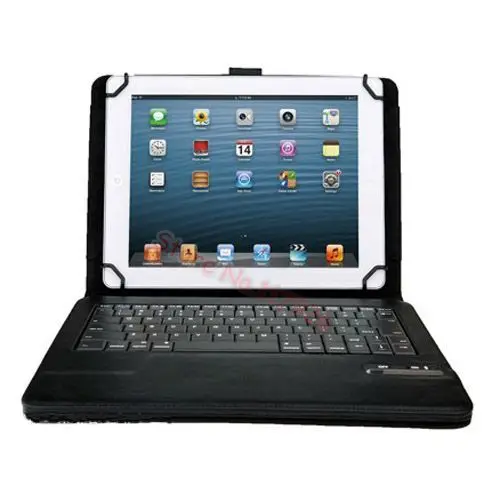Универсальный Съемный беспроводной Bluetooth ABS клавиатура с кожаный чехол подставка для microsoft Surface RT/PRO 2