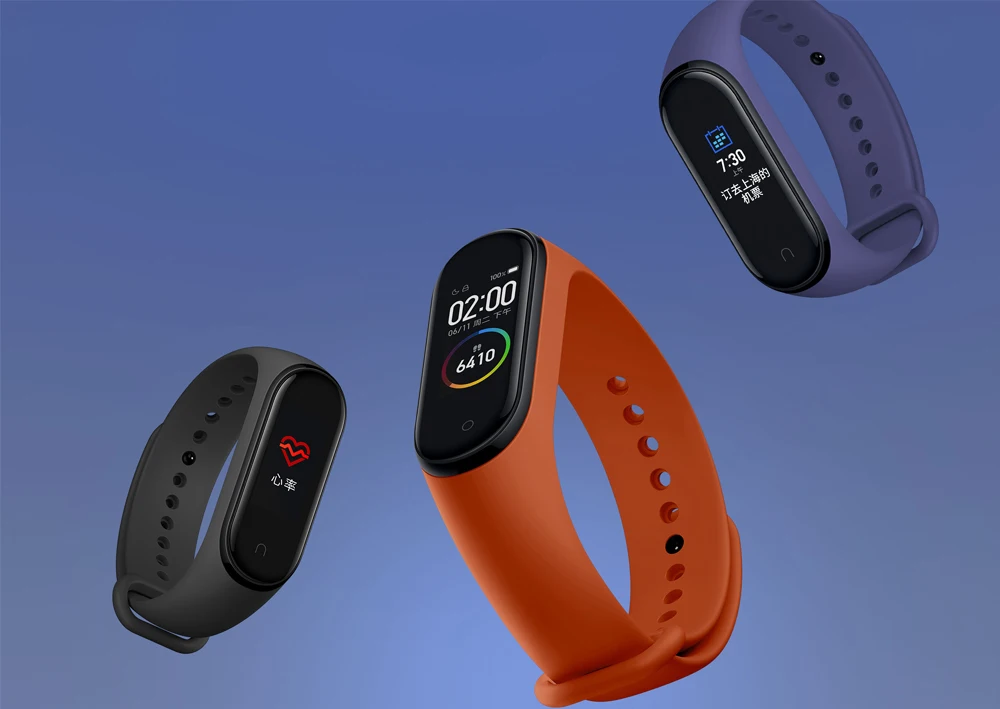 Xiaomi mi Band 4 музыкальный Смарт mi band 4 браслет пульсометр фитнес 135 мАч цветной экран Bluetooth 5,0